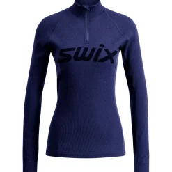 Swix RaceX Merino Half Zip, dame, navy