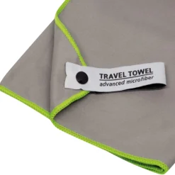 TravelSafe Traveltowel Terry/Microfiber L, grå/grøn