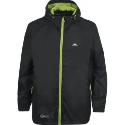 Trespass Qikpac regnjakke, junior, black