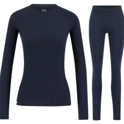 Ulvang Hero Crew/Hero Tights skiundertøjssæt, dame, mørkeblå