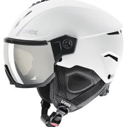 Uvex Instinct Visor, skihjelm med visir, hvid