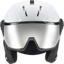 Uvex Instinct Visor, skihjelm med visir, hvid