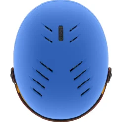 Uvex Rocket JR Visor, skihjelm med visir, junior, blå