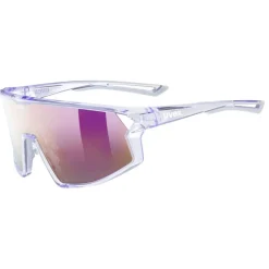 Uvex skyryse, solbriller, transparent lilla